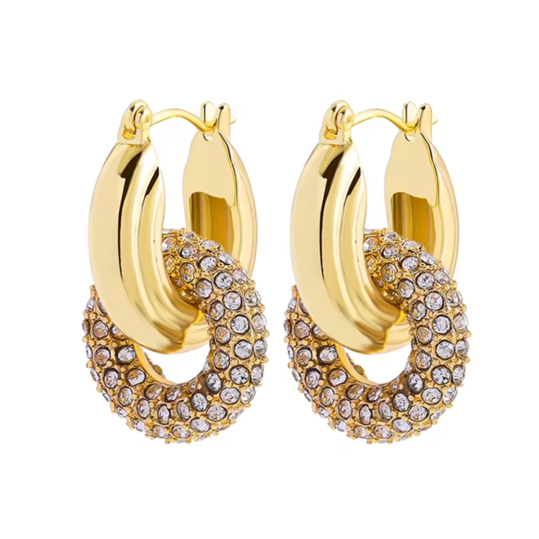 double hoop earrings