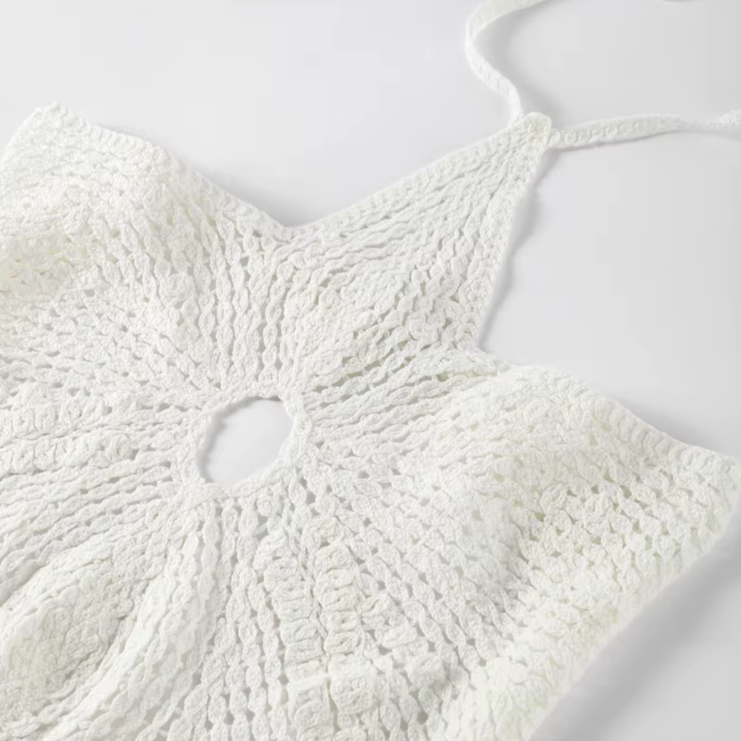 Minikleid häkeln luftiger Sommerlook