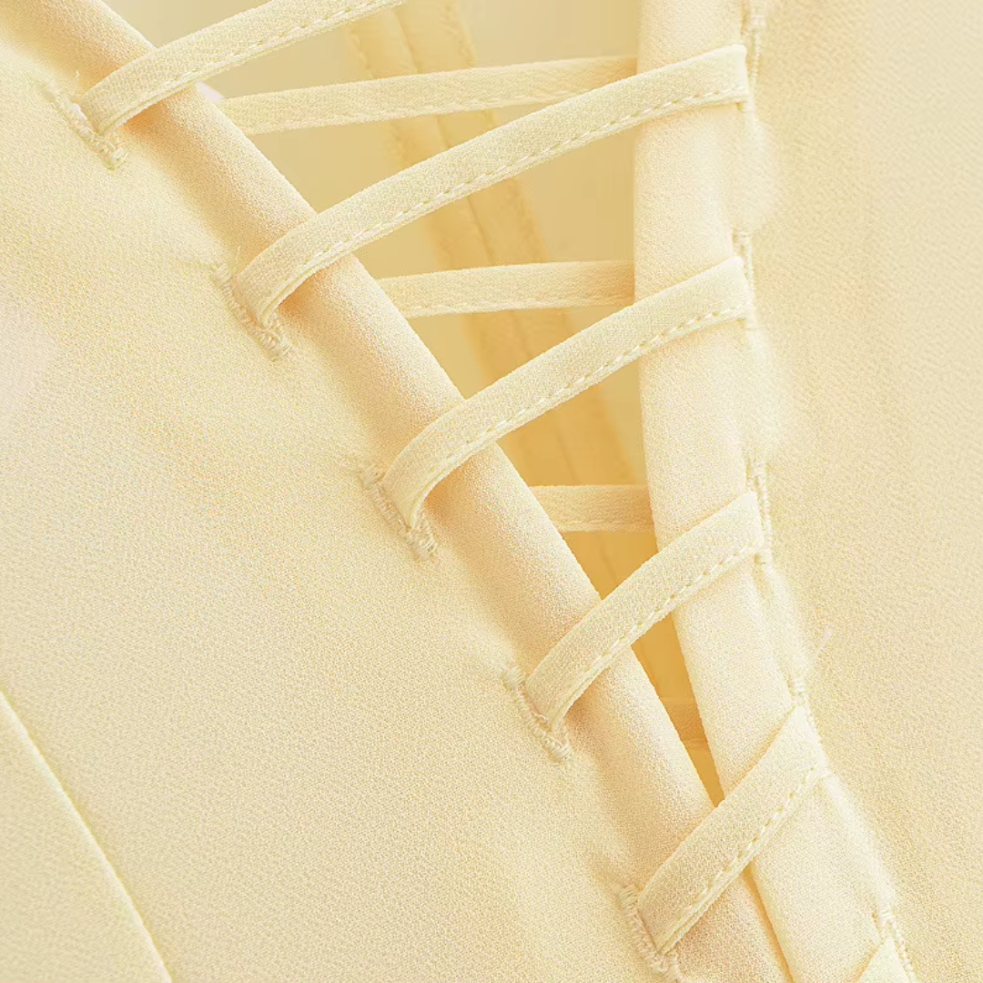 Boho Bluse mit Schnürung