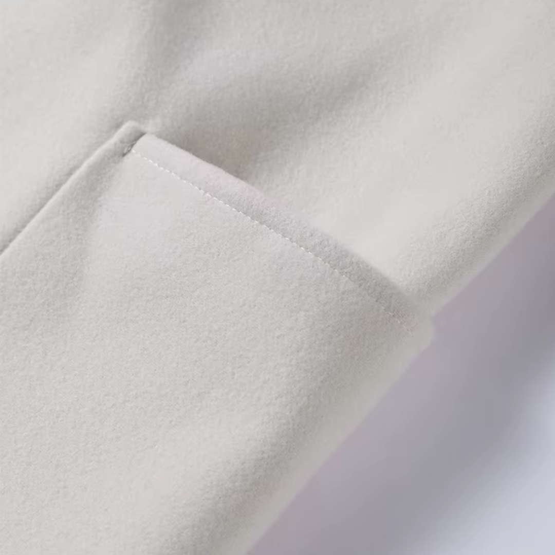 Damen Mantel aus Fleece, stilvoller kurzer Mantel für den Frühling