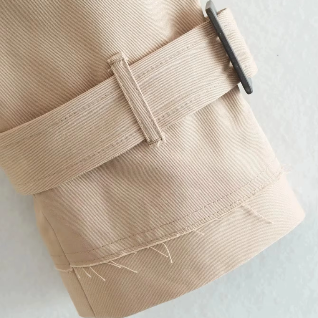 Virale Trenchcoat-Jacke mit elegantem Schnitt