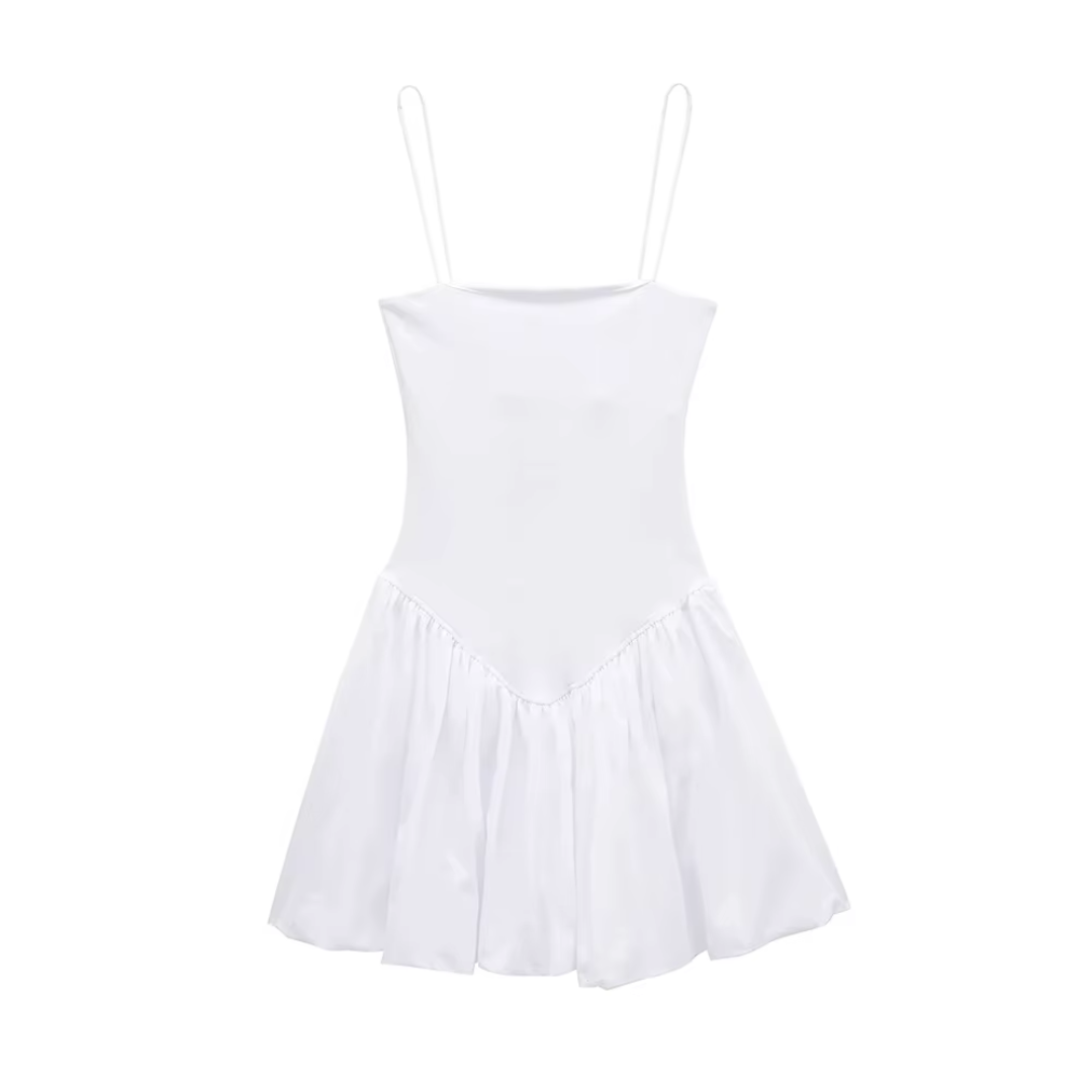 Mini Damenkleid für Frühling & Sommer in weiss