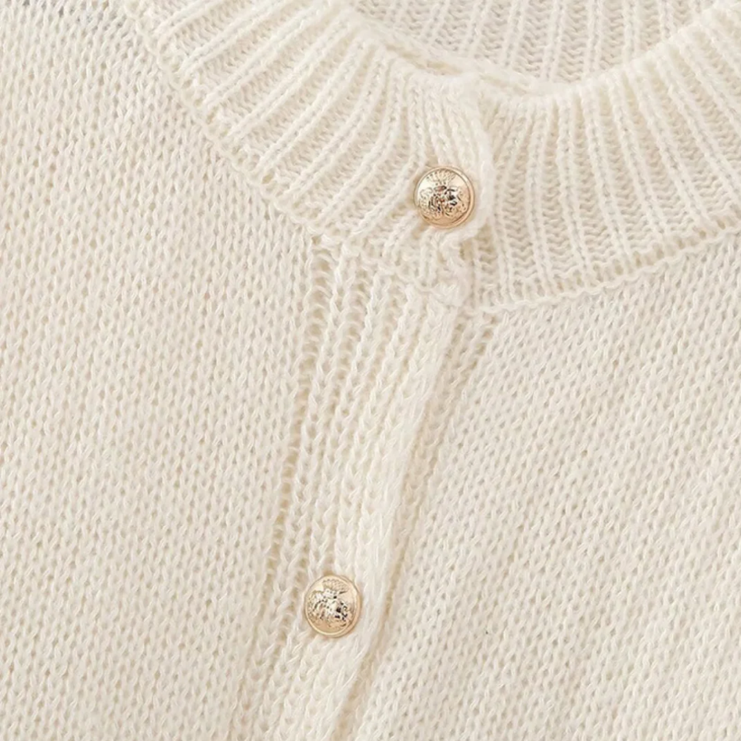 Eleganter Cardigan für Damen mit goldenen Knöpfen