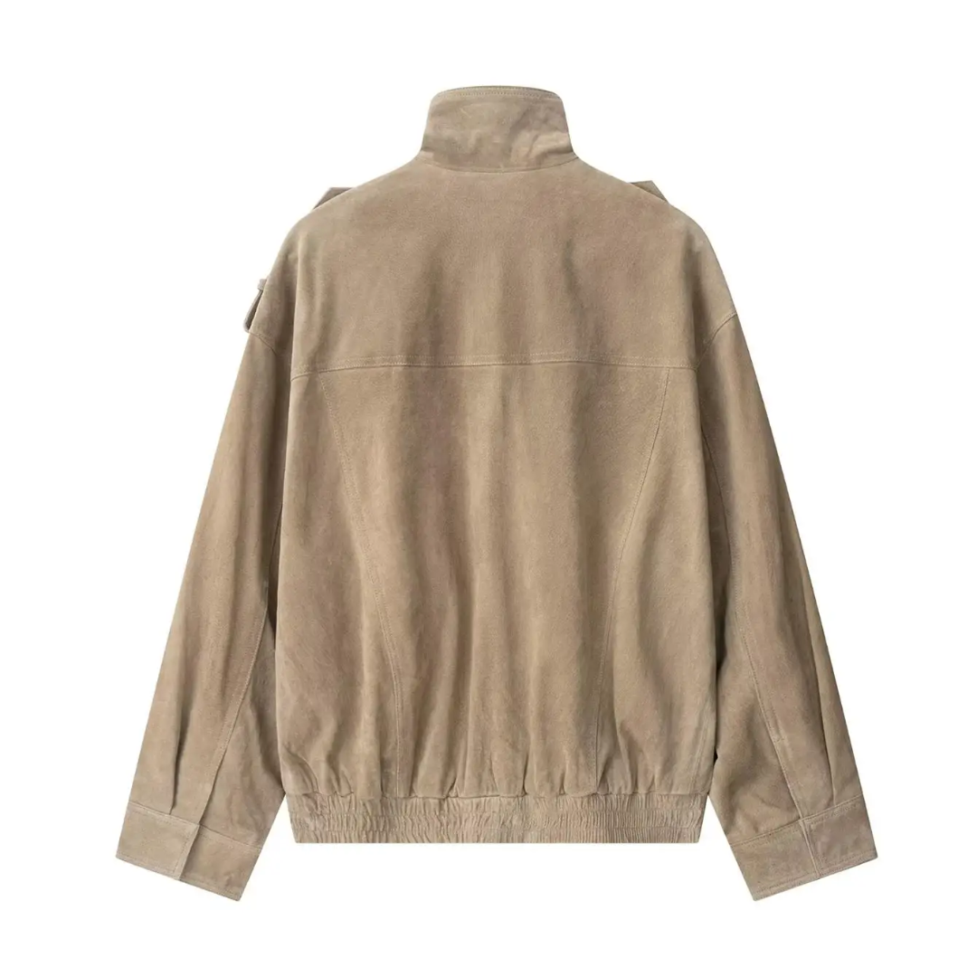 Oversize Bomberjacke Braun für Herbst