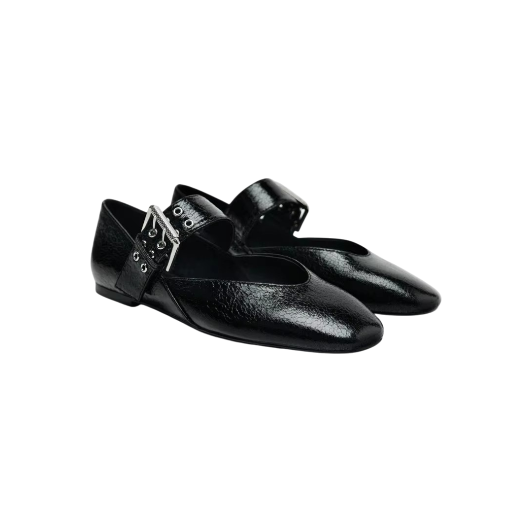 Elegante schwarze Ballerinas Damen