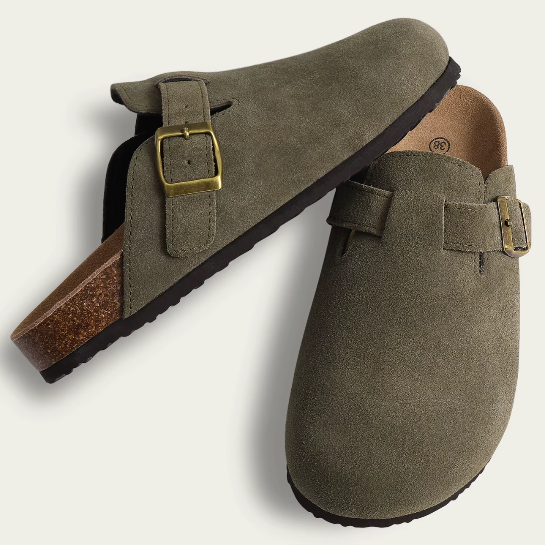 Outdoor Sandalen Damen in suede Khaki