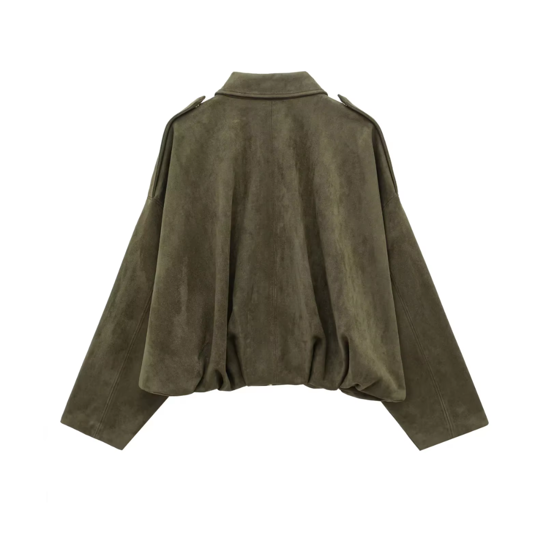 Trendige Übergangsjacke für Damen mit Reißverschluss