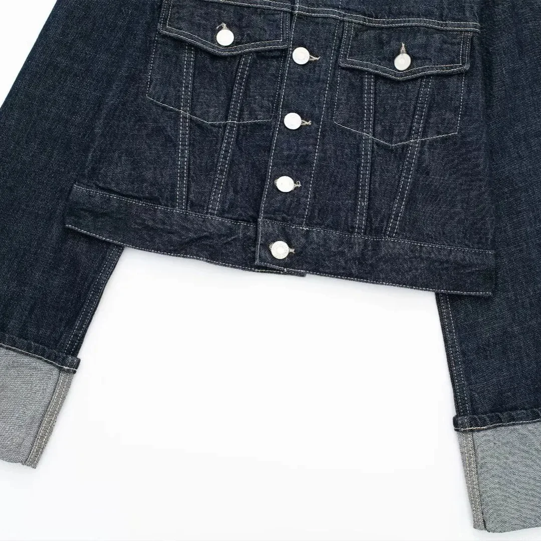 Casual Denim-Zweiteiler mit modernem Schnitt für den Alltag