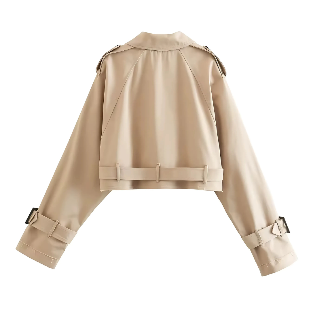 Virale Trenchcoat-Jacke mit elegantem Schnitt