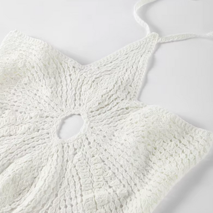 Minikleid häkeln luftiger Sommerlook