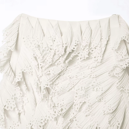 Boho Minirock mit elastischer Taille