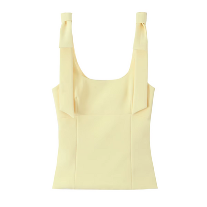 Casual Chic Top mit Schleifenbindung