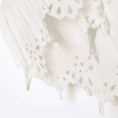 Ruffle boho Miniskirt