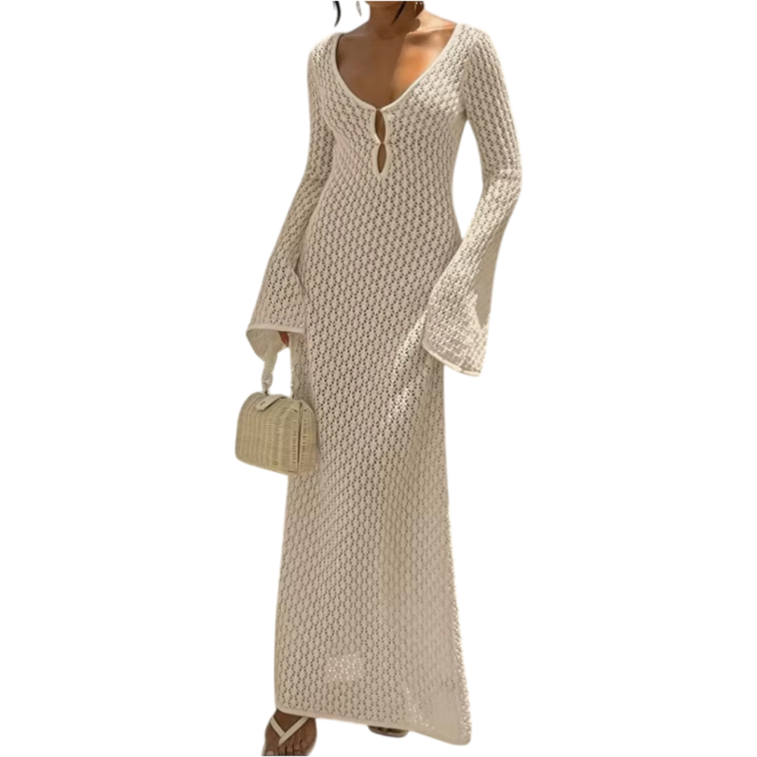 Luftiges, leichtes Sommerkleid in beige