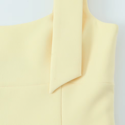 trendiges, buttergelbes Sommer-Top für Damen
