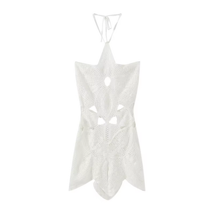 Romantisches Strickkleid Boho-Stil