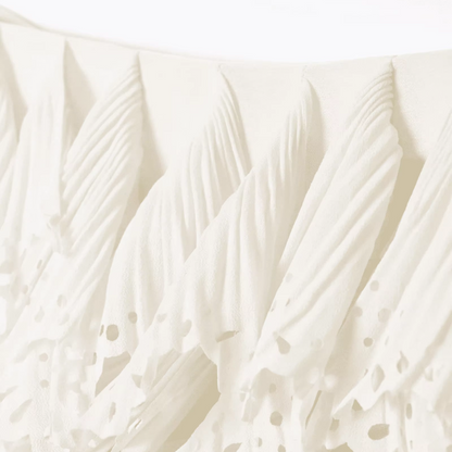 Ruffle boho Miniskirt