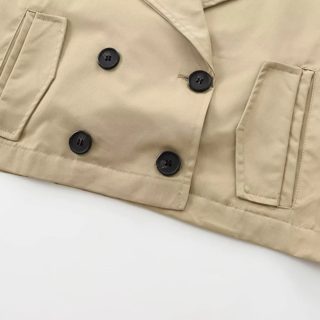 Zweireihiger Damen Trenchcoat elegant