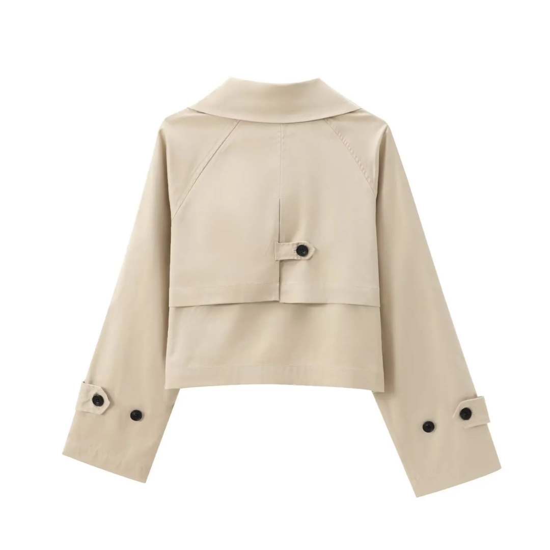 Modischer kurzer Trenchcoat 2025